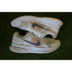 Nike Run Swift 2 CU3528-100 Womens US 7 Running Shoes White Orange Blue Sneakers